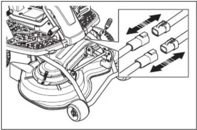 HUSQVARNA R 112iCX - So entfernen Sie das Mähdeck - 3