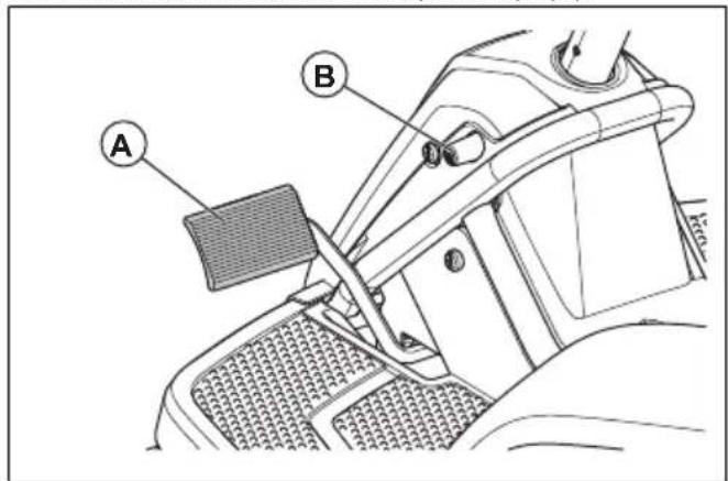 HUSQVARNA R 112iCX - So betätigen und lösen Sie die Handbremse - 1