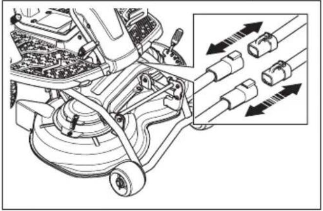 HUSQVARNA R 112iCX - Pour retirer le carter de coupe - 3
