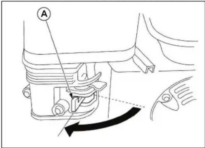 HUSQVARNA W 50P - To drain the fuel tank and carburetor - 1