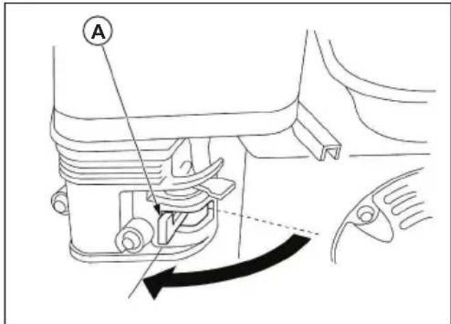 HUSQVARNA W 50P - Svuotamento del serbatoio del carburante e del carburatore - 1