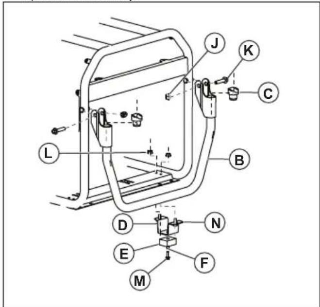 HUSQVARNA G2500P - To assemble the accessory kit (G5500P, G8500P) - 3