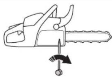 HUSQVARNA 450 Rancher - To adjust the tension of the saw chain - 3