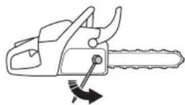 HUSQVARNA 450 Rancher - To adjust the tension of the saw chain - 2