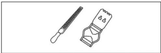 HUSQVARNA 450 Rancher - To adjust the depth gauge setting - 1