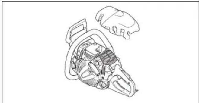 HUSQVARNA 450 Rancher - To clean the air filter - 1