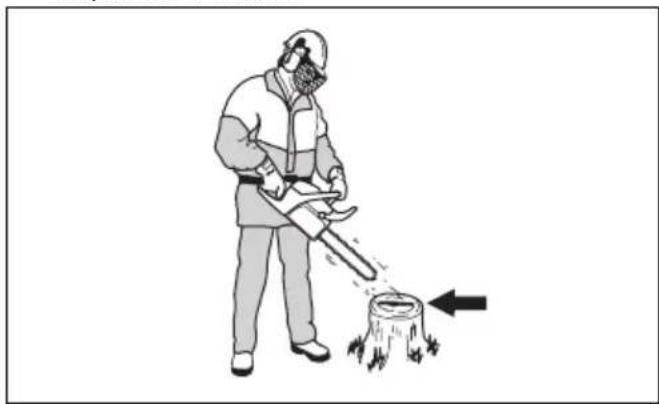 HUSQVARNA 450 Rancher - Para realizar una comprobacion de la lubricacion de la capena de sierra - 1