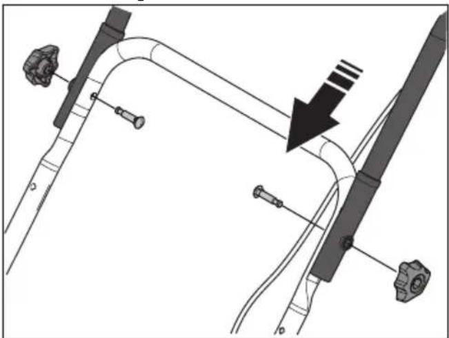 HUSQVARNA LE221R - To assemble the handle - 3