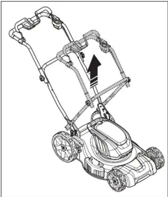 HUSQVARNA LE221R - To set the product in operation position - 1
