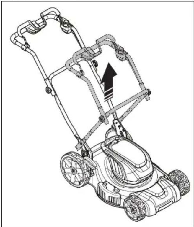 HUSQVARNA LE221R - Pour régler l'outil en position d'utilisation - 1