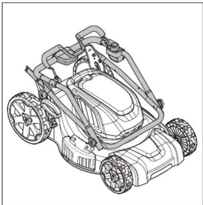 HUSQVARNA LE221R - To set the product in transport position - 3