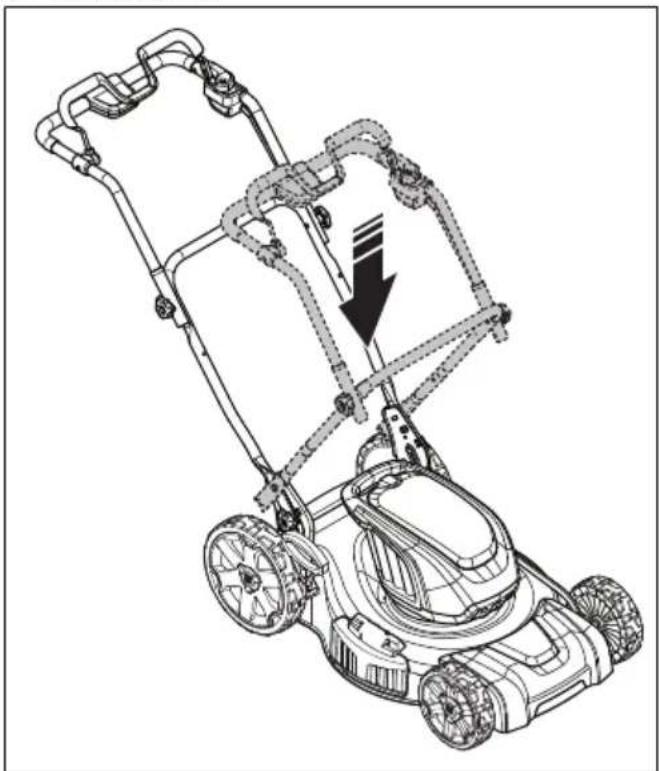 HUSQVARNA LE221R - To set the product in transport position - 2