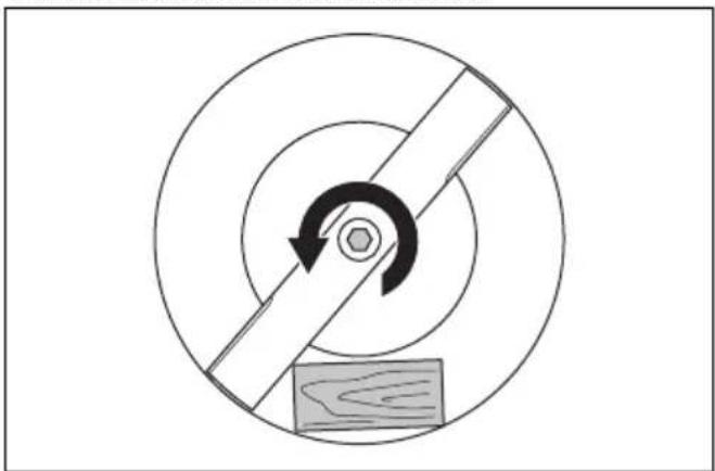 HUSQVARNA LE221R - To remove and replace the blade - 1