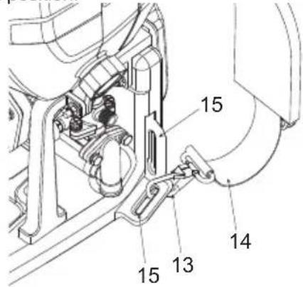 HUSQVARNA 321S15 - To install and adjust the straps assembly with the unit - 1