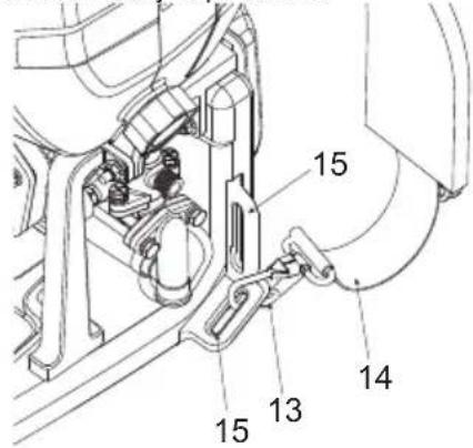 HUSQVARNA 321S15 - Instalación y ajuste del conjunto de las correas de la unidad - 1