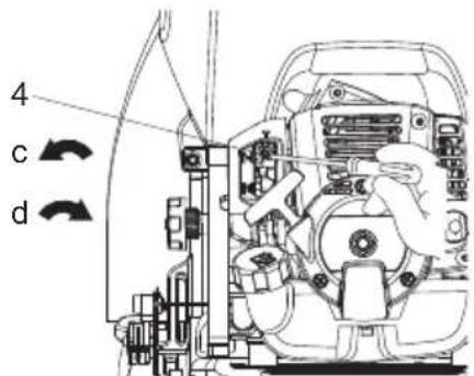 HUSQVARNA 321S15 - Pour régler le régime de ralenti - 1