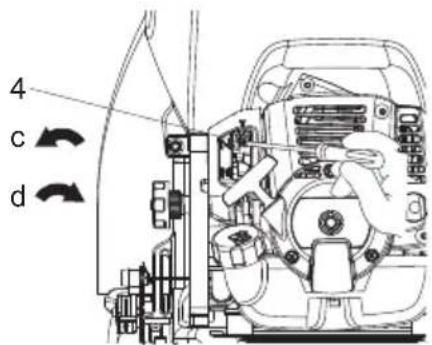HUSQVARNA 321S15 - To adjust idling speed - 1