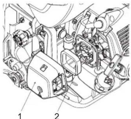 HUSQVARNA 321S15 - Pour vérifier le filtre à air - 1