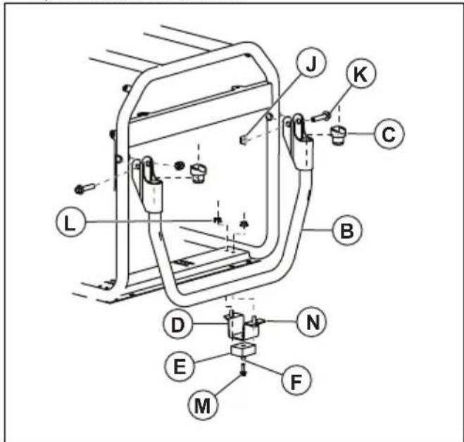 HUSQVARNA G3200P - Per il montaggio del kit di accessori (G5500P, G8500P) - 3
