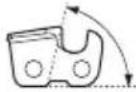 HUSQVARNA 445e II TrioBrake - Teräketjun teroittaminen ja viilausohjaimet - 2