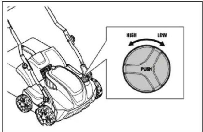 HUSQVARNA S138i - Nastavitev globine obdelave - 2