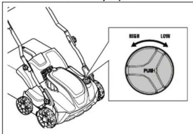 HUSQVARNA S138i - Sādan indstilles arbejdsdybden - 2