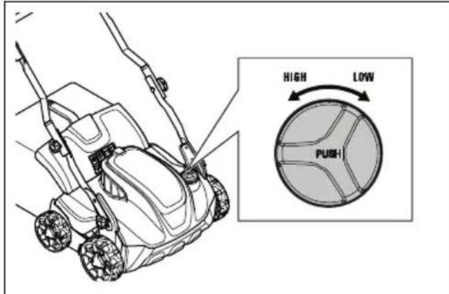 HUSQVARNA S138i - Çalışma derinligini ayarlama - 2