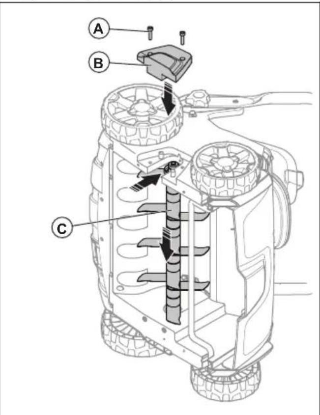 HUSQVARNA S138i - Výmena vybavy odmachováča - 4