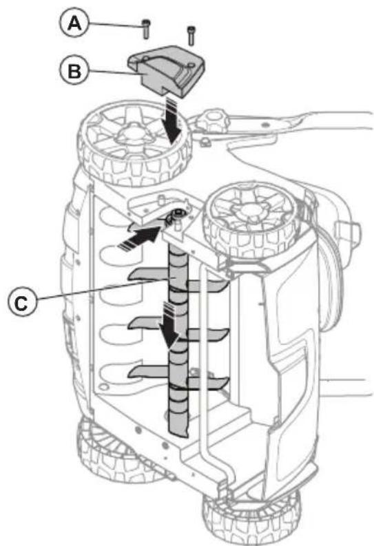 HUSQVARNA S138i - Zaliena skarifikatora aprkojuma maina - 4