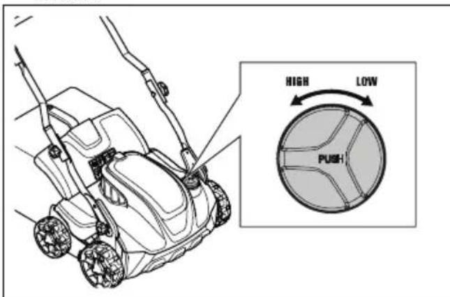 HUSQVARNA S138i - Nastavenie pracovnej híbky - 2