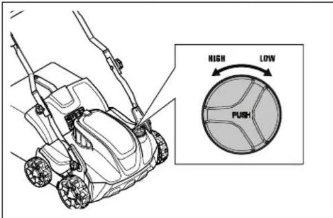 HUSQVARNA S138i - A munkamélység beállitasa - 2