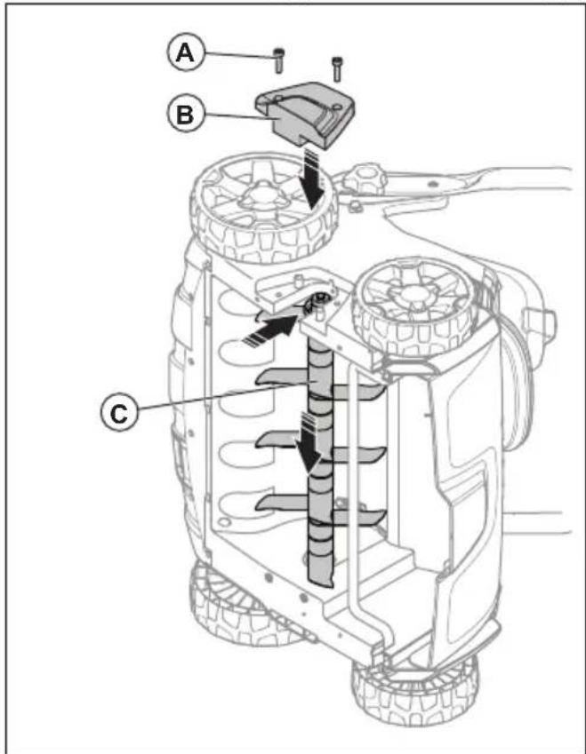 HUSQVARNA S138i - So ersetzen Sie den Vertikutierer - 4