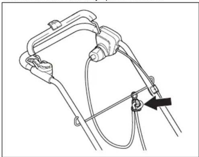 HUSQVARNA S138i - Virtajohdon pidikkeen kaytö (malli S 138C) - 1