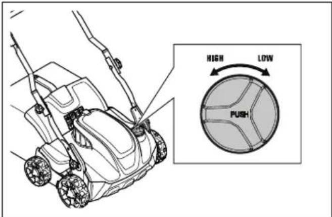HUSQVARNA S138i - Ustawianie glębokość roboczej - 2