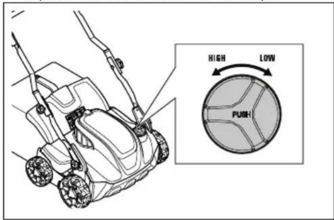HUSQVARNA S138i - To set the work depth - 2