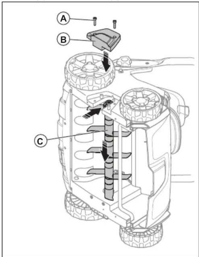 HUSQVARNA S138i - To replace the dethatcher equipment - 4