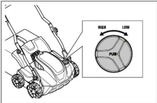 HUSQVARNA S138i - De werkdiepte instellen - 2