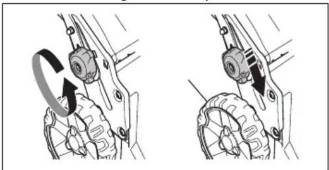 HUSQVARNA LC 247Xi - To adjust the handle - 1