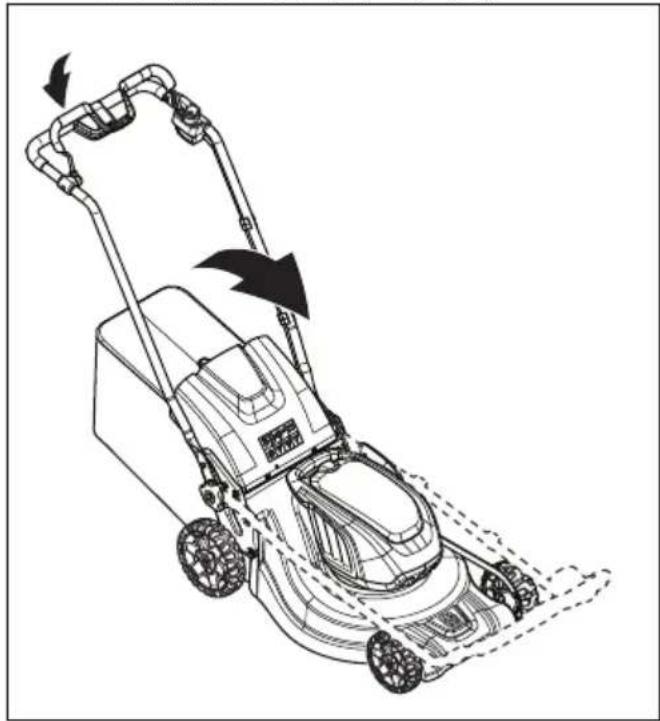 HUSQVARNA LC 247Xi - Ρύθμιση του προϊόντος στη θέση μεταφοράς - 2