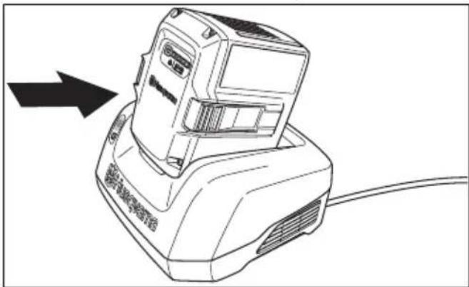 HUSQVARNA LC 247Xi - Para cargar la batería - 2