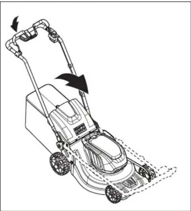 HUSQVARNA LC 247Xi - Disposizione del prodotto in posizione di trasporto - 2