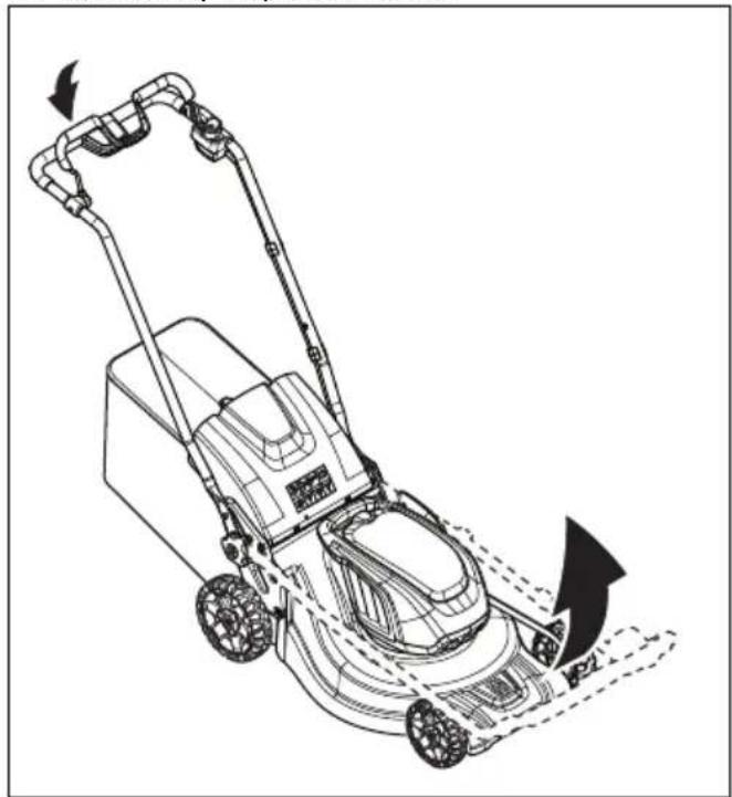 HUSQVARNA LC 247Xi - Toote seadmine tööasendisse - 1