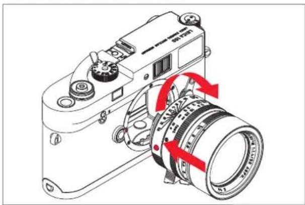 LEICA MA (Typ 127) - INSTALLATION ET RETRAIT DE L'OBJECTIF INSTALLATION - 1