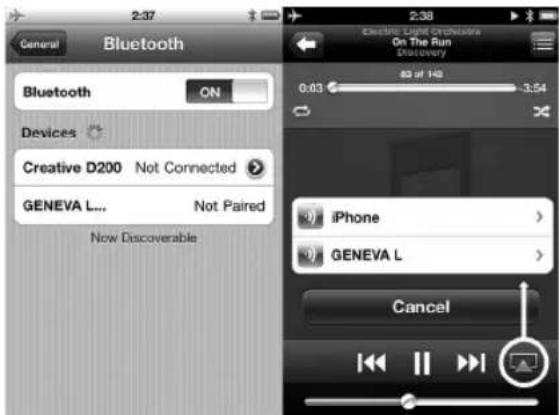 GENEVA ClassicXL - iPhone®蓝牙设置 - 1
