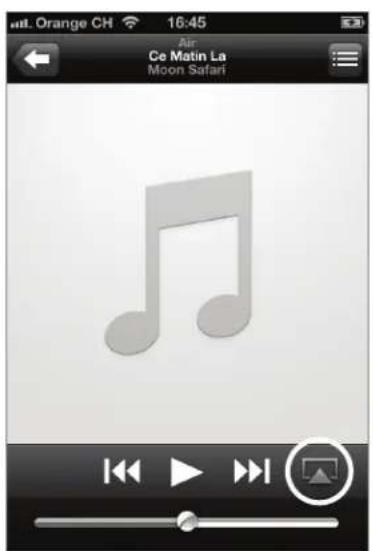 GENEVA Aerosphere S - iPhone, iPad 또는 iPod Touch에서 음악을 재생 - 1