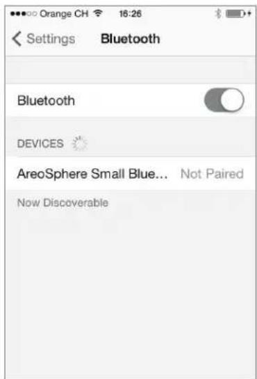 GENEVA Aerosphere S - Ersteinrichtung ("Pairing") mit iPhone, iPad oder iPod touch - 1
