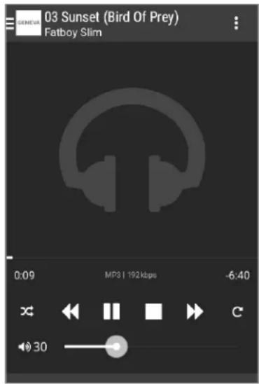 GENEVA Aerosphere S - Riproduzione di musica dall'app Android "BubbleUPnP" - 1