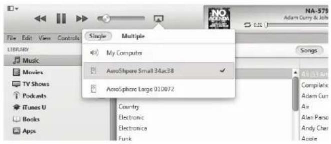 GENEVA AeroSphère Base - Lire de la musique avec itunes à partir d'un ordinateur (mac ou windows) - 1