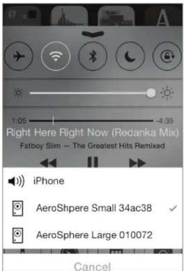 GENEVA AeroSphère Base - Riproduzione di musica da un iPhone, iPad o iPod Touch - 3