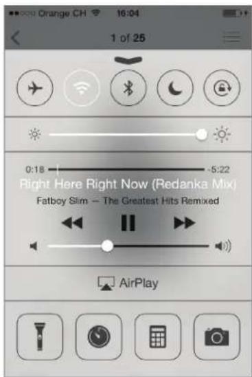 GENEVA AeroSphère Base - Afspiling af musik fra en iPhone, iPad eller iPod Touch - 2